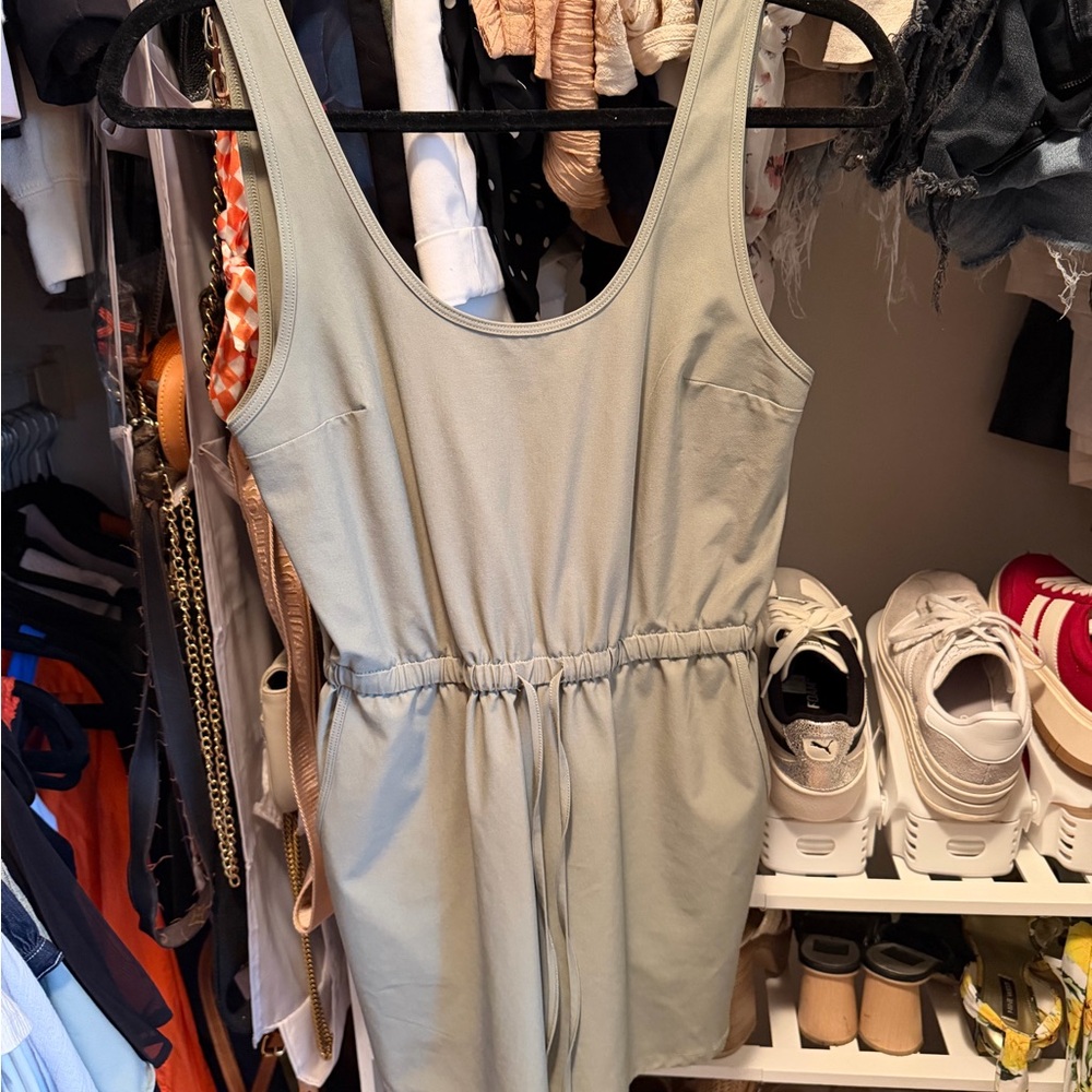 Abercrombie & Fitch Sage Green Active Romper